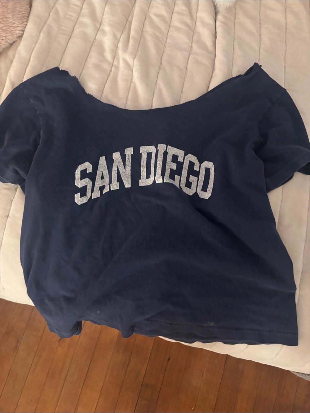 Brandy Melville Navy "San Diego" Graphic Tee